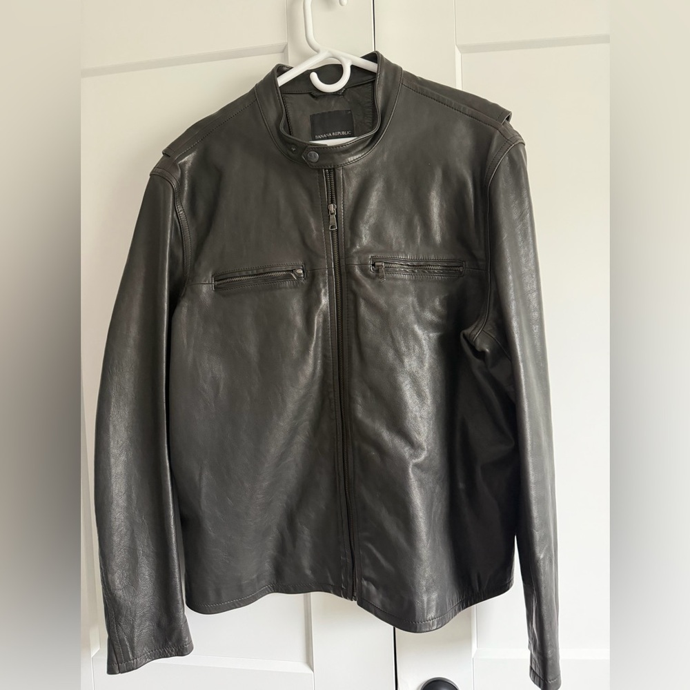 Banana Republic black Leather Jacket